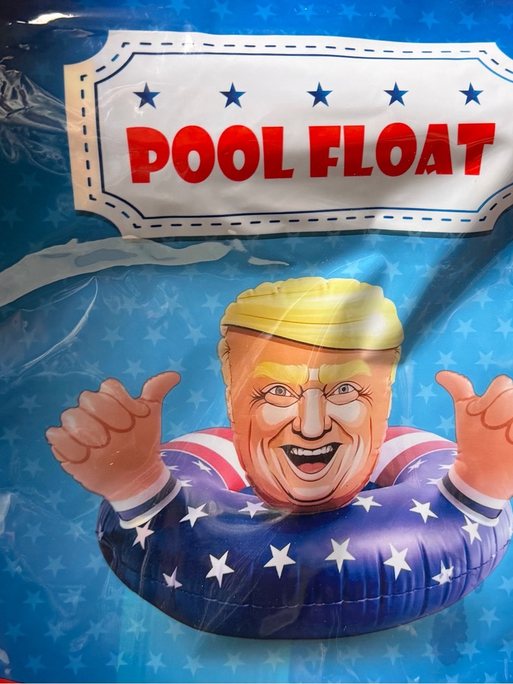 Patriotic Trump Pool Float